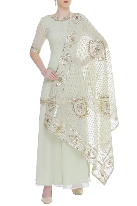 Ranian Embellished Kurta Palazzo Set 