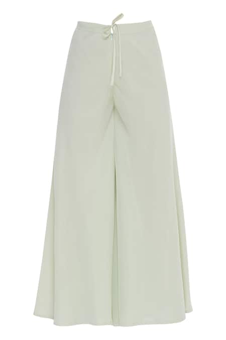 Shop_Ranian_Green Embellished Kurta Palazzo Set _Online_at_Aza_Fashions