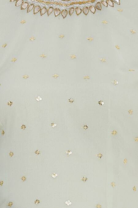 Ranian_Green Embellished Kurta Palazzo Set _at_Aza_Fashions