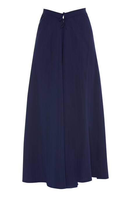 Shop Ranian Blue Georgette Embroidered Round Embellished Kurta With Gota Dupatta And Sharara Online at Aza Fashions Shop_Ranian_Blue Georgette Embroidered Round Embellished Kurta With Gota Dupatta And Sharara_Online_at_Aza_Fashions