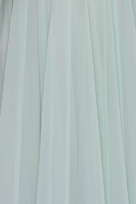 Ranian_Blue Round Gota Embroidered Kurta With Dupatta_at_Aza_Fashions