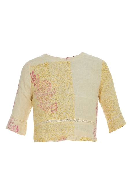 Shagun Manchanda Handblock Motifs Blouse 