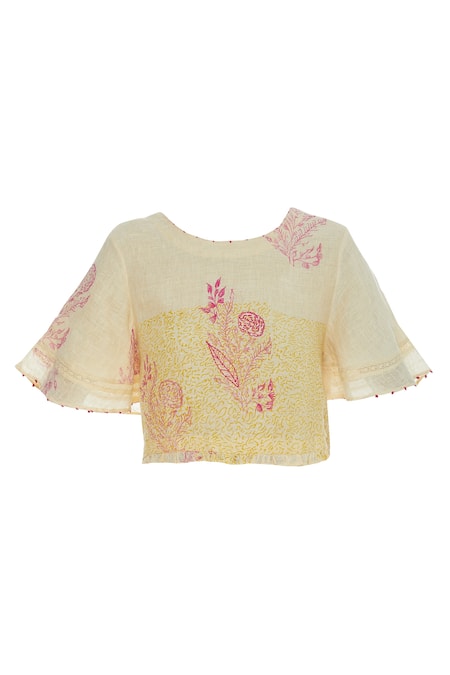 Shagun Manchanda Handwoven Linen Blouse 