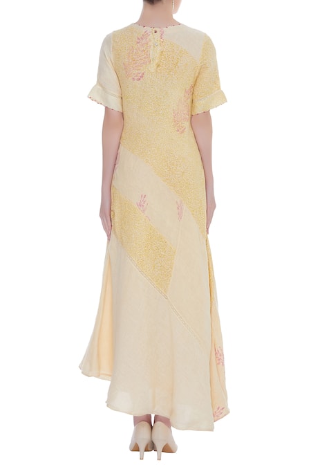 Shagun Manchanda Block printed panelled kurta 