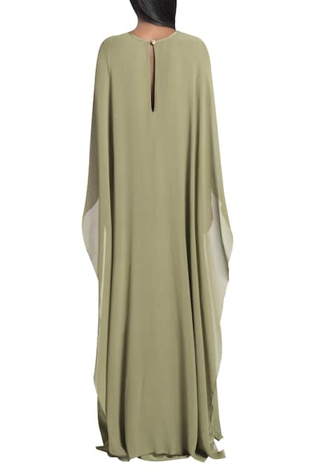 Stephany Front gather draped Gown 