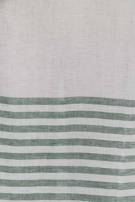 Eka_Grey Stripe Print Dress With Side Pocket_at_Aza_Fashions