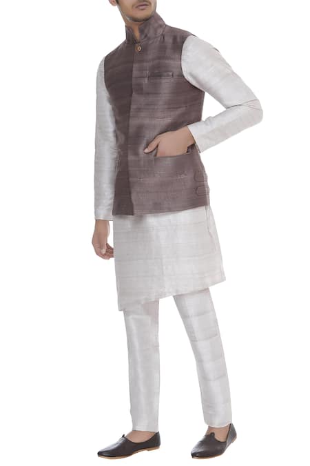 Mitesh Lodha Striped bundi 