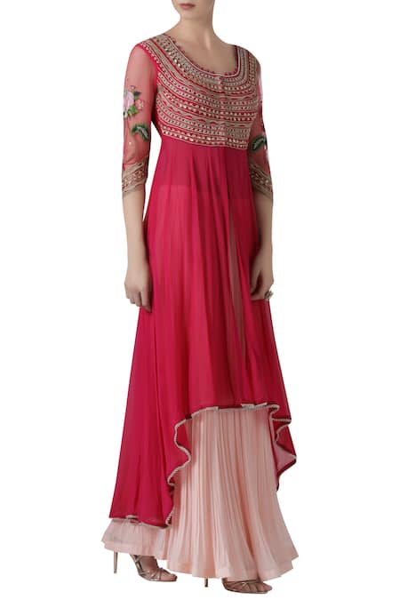 Limerick by Abirr N' Nanki Embroidered Kurta Lehenga Set 