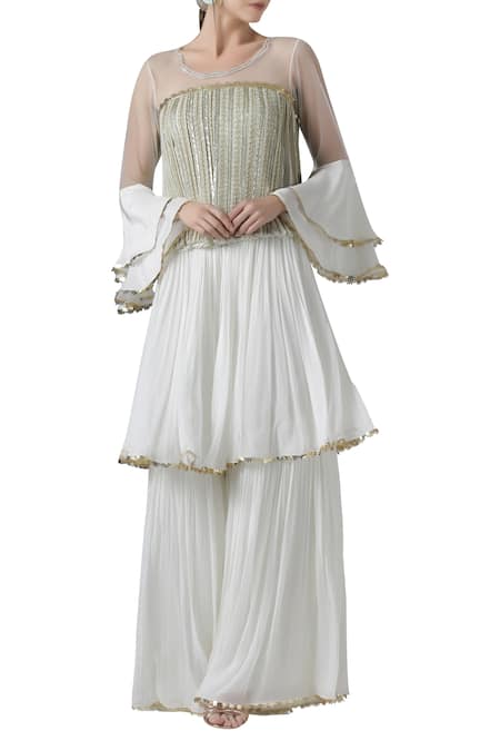 Limerick by Abirr N' Nanki Embellished Kurta & Palazzo Set 