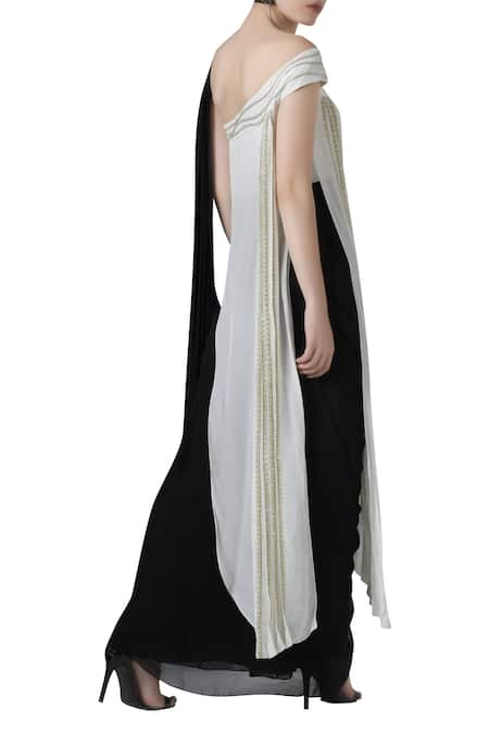 Limerick By Abirr N' Nanki Pre-Draped Saree With Top 