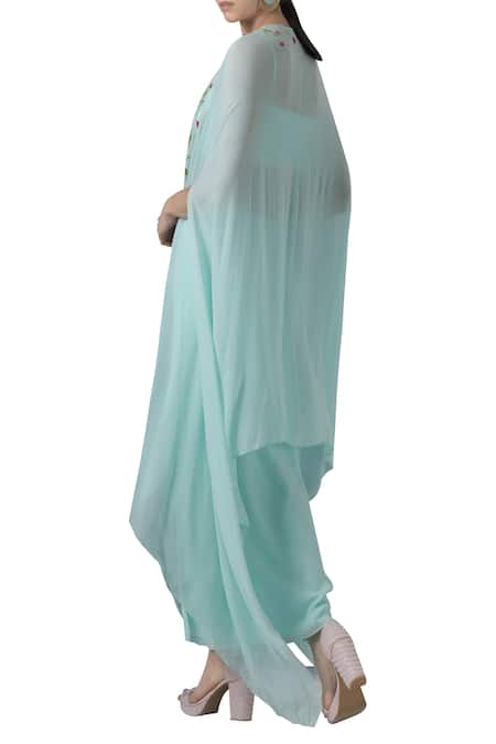 Limerick By Abirr N' Nanki Embroidered Draped Skirt Set 