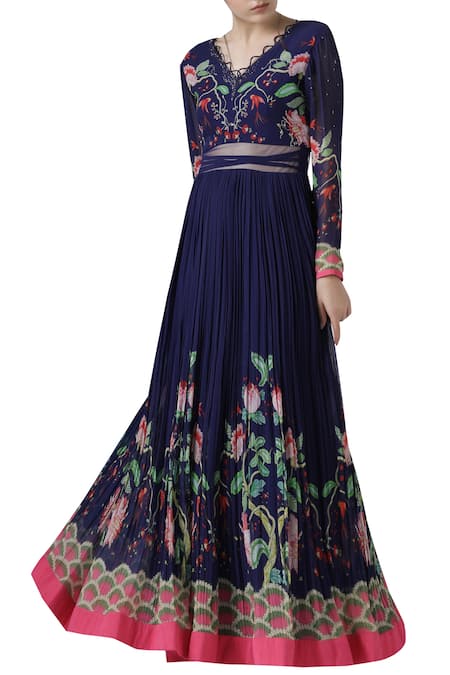 Limerick By Abirr N' Nanki Printed Anarkali Gown 