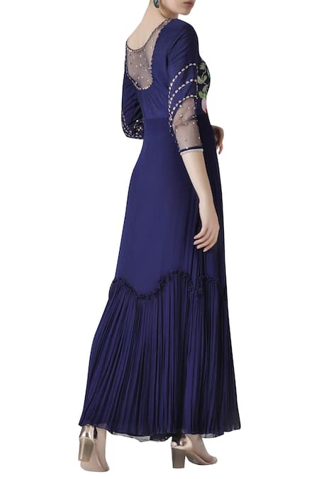 Limerick By Abirr N' Nanki Embroidered Tunic & Palazzo Set  