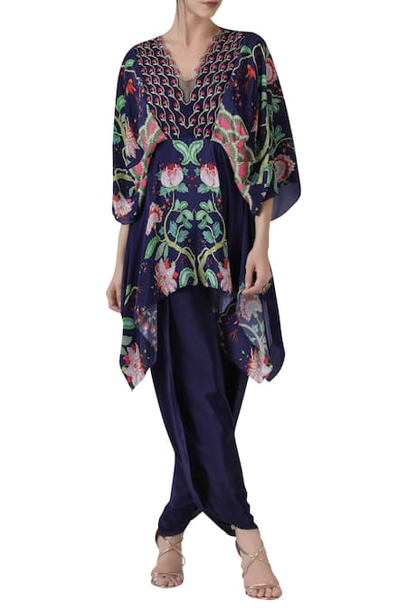 Limerick by Abirr N' Nanki Printed Tunic with Dhoti Pants 