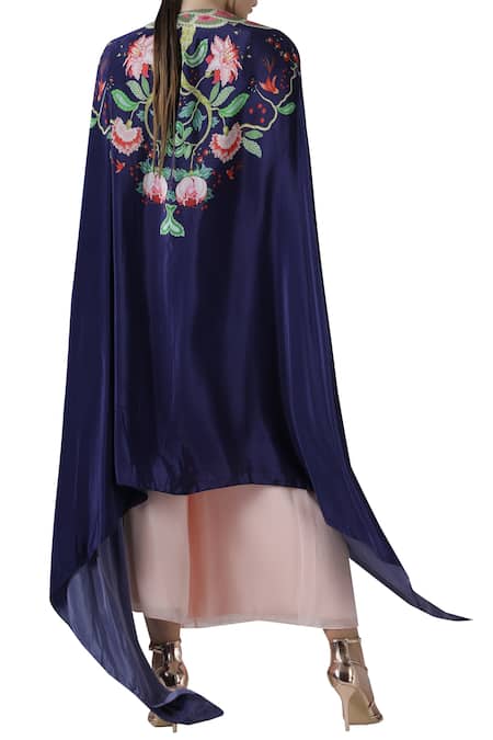 Limerick By Abirr N' Nanki Printed Cape & Palazzo Set 