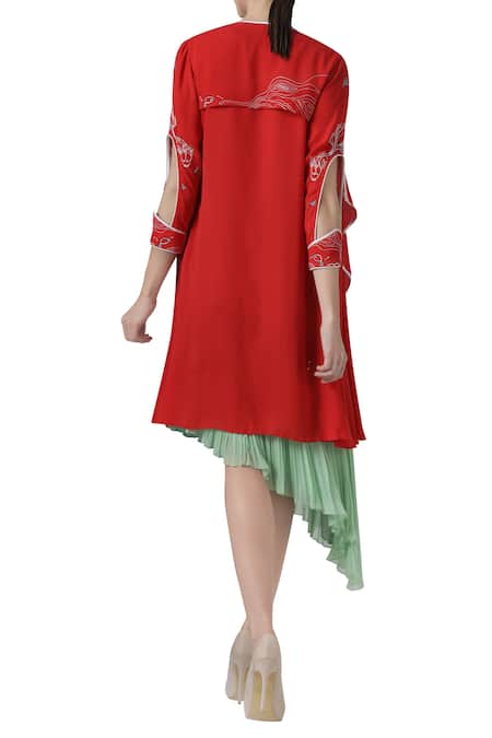 Limerick By Abirr N' Nanki Asymmetric Tunic with Jacket 