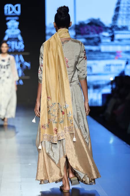 Prama By Pratima Pandey Floral Embroidered Lehenga Set 