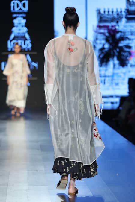 Prama By Pratima Pandey Printed Dress with Jacket 