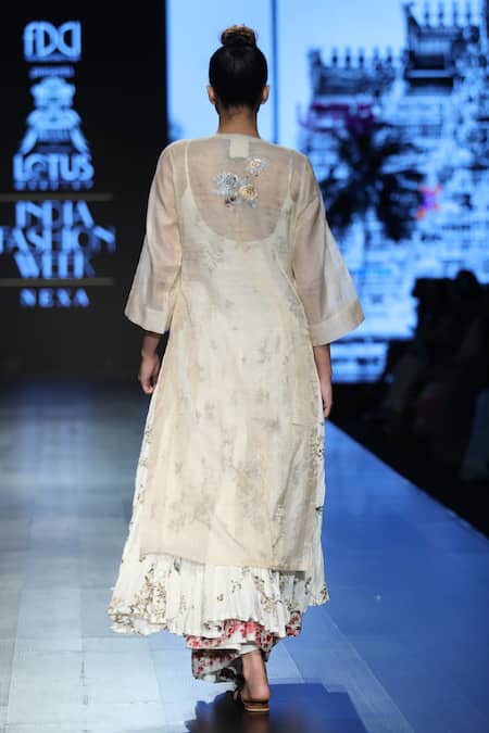 Prama By Pratima Pandey Zari Embroidered Sharara Kurta Set 