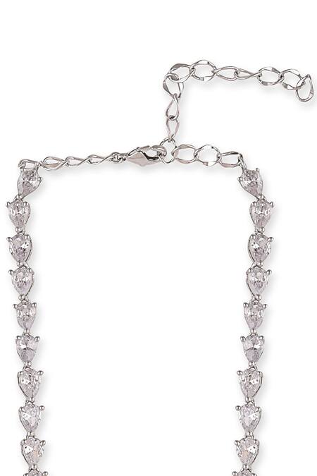 Shop_Auraa Trends_Green Stone Pendant Necklace _Online_at_Aza_Fashions