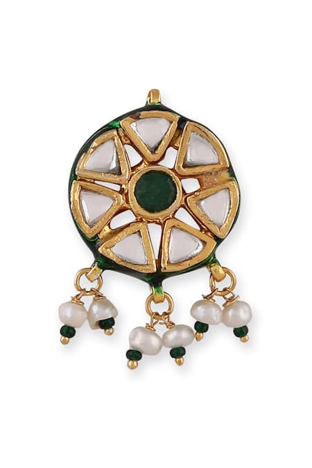 Buy Auraa Trends Green Stones, Pearls, Embroidery Multi-layered Beaded Choker Set Online at Aza Fashions Buy_Auraa Trends_Green Stones, Pearls, Embroidery Multi-layered Beaded Choker Set _Online_at_Aza_Fashions