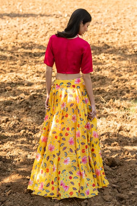 Rang Swati Vijaivargie Printed Lehenga Set 