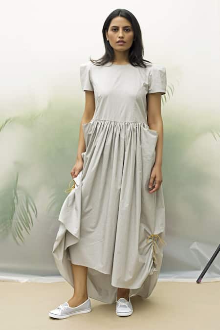 Chillosophy Asymmetric Flared Dress 