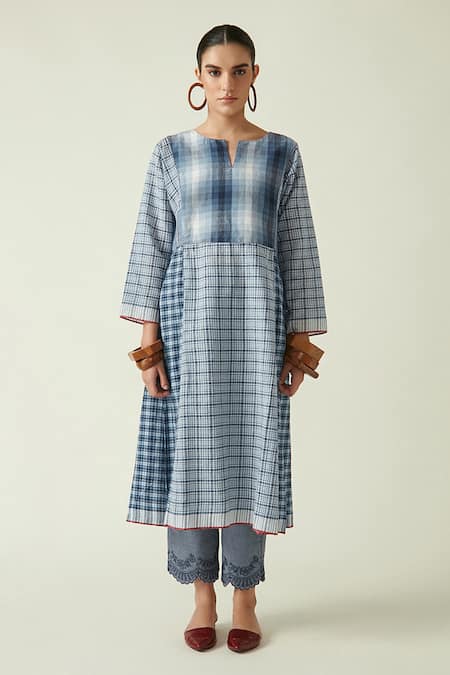 Payal Pratap Carl Checkered Kurta & Pant Set 