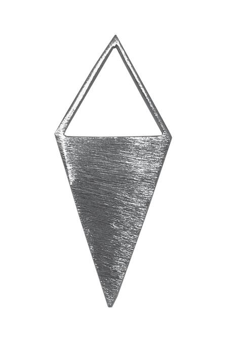 Triangle Oxidised Silver Ghungroo Earrings – Shasmis