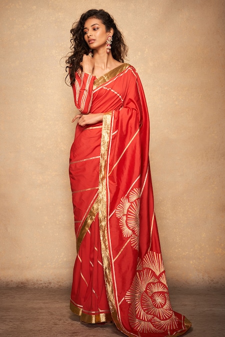 Chanderi Sarees: Buy Latest Indian Designer Chanderi Sarees Online - Utsav  Fashion