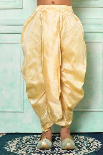 Petite Pomme Brown Silk Solid Kurta And Dhoti Pant Set Online at Aza Fashions Petite Pomme_Brown Silk Solid Kurta And Dhoti Pant Set _Online_at_Aza_Fashions
