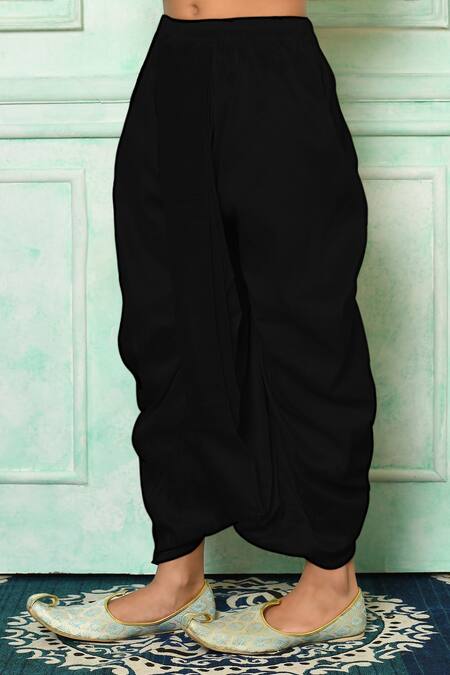 Buy_Petite Pomme_Wine Silk, Cotton Embroidery Floral Kurta Set _Online_at_Aza_Fashions