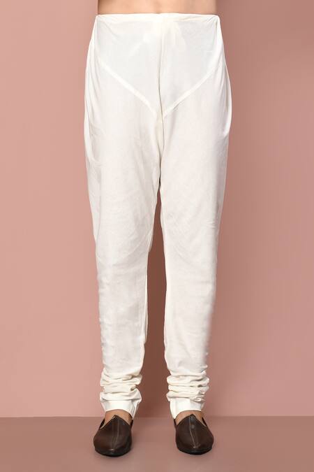 Aryavir Malhotra_Yellow Kurta Cotton Silk Printed Small Flower Set_Online_at_Aza_Fashions