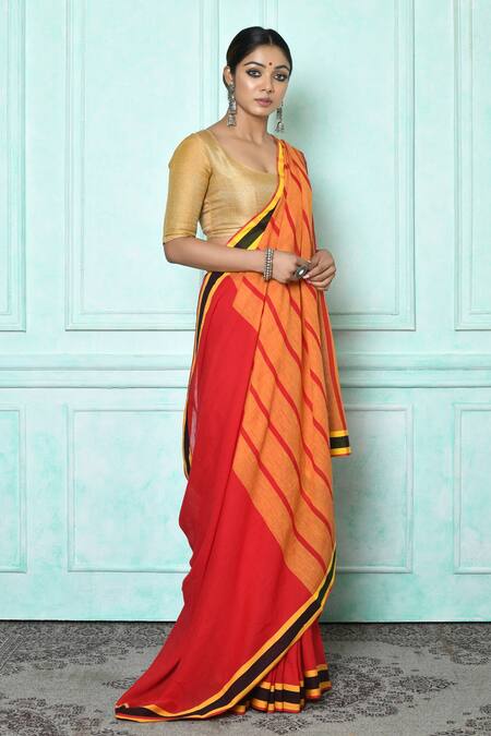 Pure Soft Cotton Sarees with Blouse – SareesZone