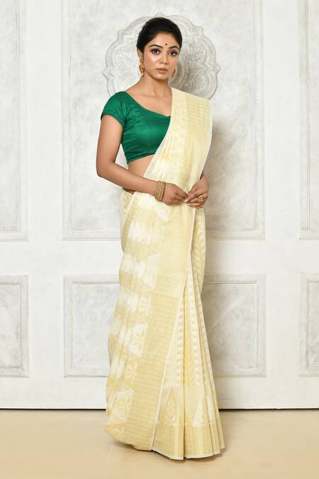 Buy Off white Sarees for Women by Saree mall Online | Ajio.com