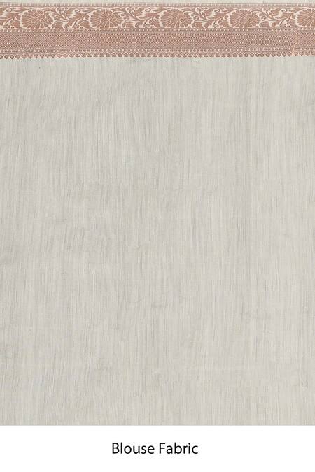 Samyukta Singhania_White Silk Embroidery Floral Bloom Saree _Online_at_Aza_Fashions