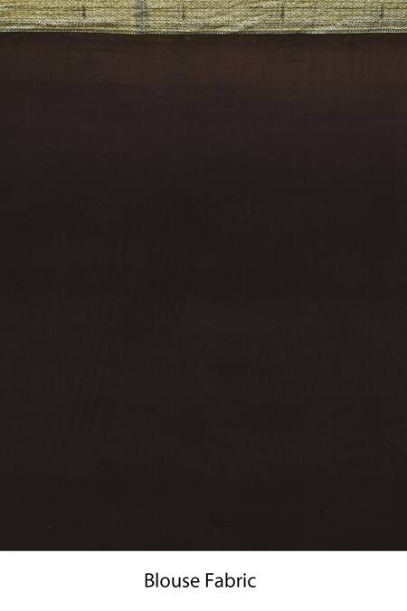 Samyukta Singhania_Black Georgette Stiped Woven Saree _Online_at_Aza_Fashions