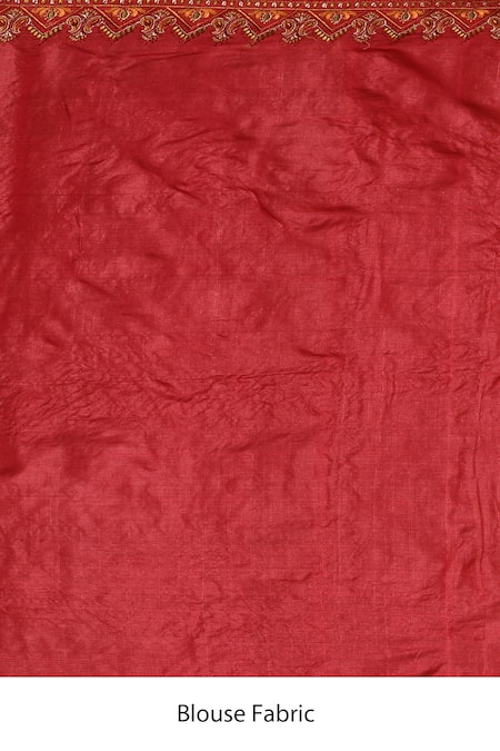 Samyukta Singhania_Pink Tussar Embroidery Paisley Pattern Saree _Online_at_Aza_Fashions