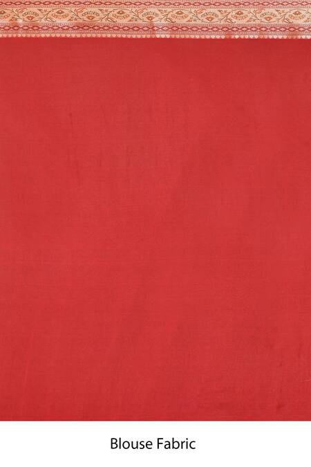 Samyukta Singhania_Red Georgette Embroidery Woven Floral Scatter Saree _Online_at_Aza_Fashions