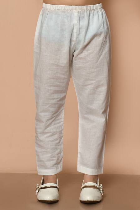 Buy_Pankhuri By Priyanka_Blue Cotton Panda Print Kurta And Pyjama Set _Online_at_Aza_Fashions