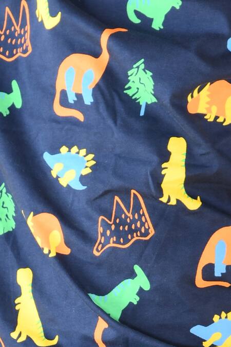 Anthrilo_Multi Color Dinosaur Print T-shirt And Pyjama Set _Online_at_Aza_Fashions
