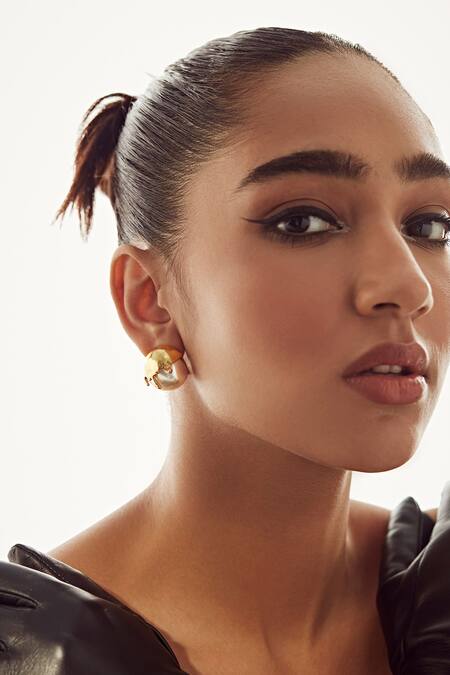 Buy Anaash Gold Plated Pearls Dune Encrusted Ear Studs Online at Aza Fashions Buy_Anaash_Gold Plated Pearls Dune Encrusted Ear Studs _Online_at_Aza_Fashions