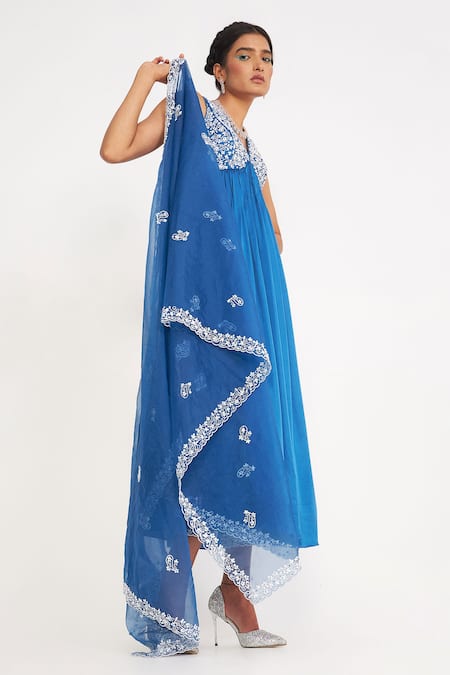 Buy Asaga Blue Silk, Cotton, Satin, Organza, Linen Embroidery Isabella Yoke Anarkali Set Online at Aza Fashions Buy_Asaga_Blue Silk, Cotton, Satin, Organza, Linen Embroidery Isabella Yoke Anarkali Set _Online_at_Aza_Fashions