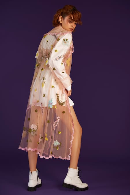 Archana Rao White Poplin Collared Shirt Online at Aza Fashions Archana Rao_White Poplin Collared Shirt _Online_at_Aza_Fashions