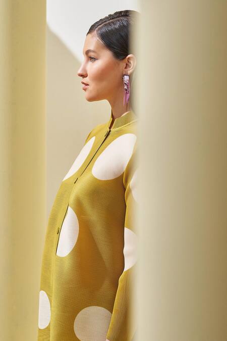 Buy Pleats By Aruni Green Polyester Bandeau Neck Printed Shirt And Culotte Pant Set Online at Aza Fashions Buy_Pleats By Aruni_Green Polyester Bandeau Neck Printed Shirt And Culotte Pant Set_Online_at_Aza_Fashions