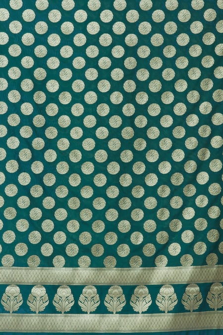 Buy Naintara Bajaj Green Brocade Embroidery Botanic Pattern Dupatta Online at Aza Fashions Buy_Naintara Bajaj_Green Brocade Embroidery Botanic Pattern Dupatta _Online_at_Aza_Fashions