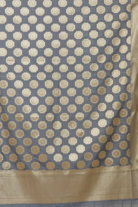 Buy Naintara Bajaj Grey Brocade Embroidery Banarasi Art Silk Dupatta Online at Aza Fashions Buy_Naintara Bajaj_Grey Brocade Embroidery Banarasi Art Silk Dupatta _Online_at_Aza_Fashions