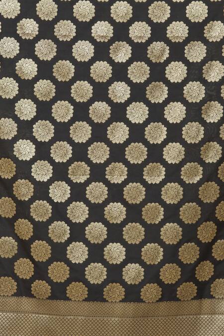 Buy Naintara Bajaj Black Brocade, Silk Embroidery Banarasi Art Woven Dupatta Online at Aza Fashions Buy_Naintara Bajaj_Black Brocade, Silk Embroidery Banarasi Art Woven Dupatta _Online_at_Aza_Fashions