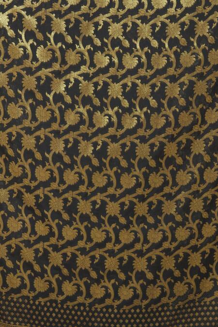 Buy Naintara Bajaj Black Brocade, Silk Embroidery, Fringe Vine Woven Dupatta Online at Aza Fashions Buy_Naintara Bajaj_Black Brocade, Silk Embroidery, Fringe Vine Woven Dupatta _Online_at_Aza_Fashions