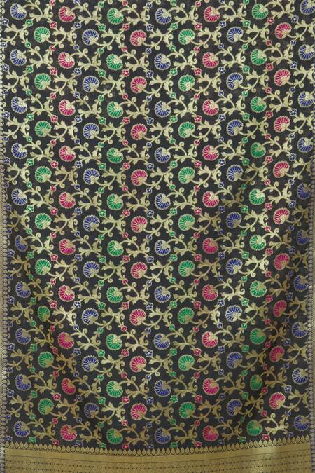 Buy Naintara Bajaj Black Silk Embroidery Woven Banarasi Art Dupatta Online at Aza Fashions Buy_Naintara Bajaj_Black Silk Embroidery Woven Banarasi Art Dupatta _Online_at_Aza_Fashions